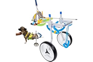 HobeyHove Fauteuil Roulant Réglable pour Chien, pour Fauteuils Roulants pour Animaux De Compagnie avec Pattes Arrière Handicapées, Aider Les Animaux à retrouver Leur capacité de Marche(7 Tailles-M)