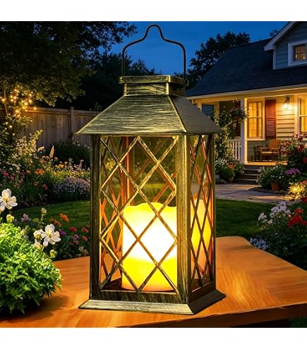 Keyhome Lanterna Porta Candela in Ferro con piantone, Decorazione per la casa, Festa di Matrimonio, Giardino, Design – Altezza cm 132