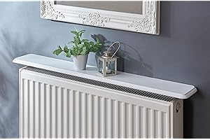 Greenhurst 1 shelf Easy Fit Radiator Shelf White 115.5CM, (4607)