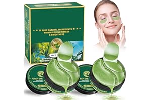 ‎ATSENSE ATsense Augenpads Gegen Augenringe, 60 Pcs Eye Pads Hyaluron Retinol Gegen Tränensäcke Falten und Puffiness, Aging Augenmaske mit Kollagen, Portulak und Seeigel, Grünalgen Eye Patches