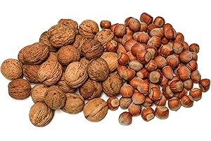 ‎IGART IGART Haselnüsse 2kg + Walnüsse 2kg in der Schale | MIX | Hazelnuts | Walnuts | Schmackhafte reif Walnüsse | Unbehandelt | Eco-Qualität | Ernte 2024