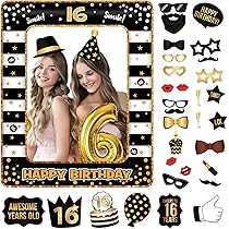 BETESSIN 75 X 65cm Cadre Photo Gonflable, Accessoire De Photomaton, Cadre Photobooth Pour Mariage, Fêtes D'anniversaire, Disco, Noël, Carnaval (Vintage