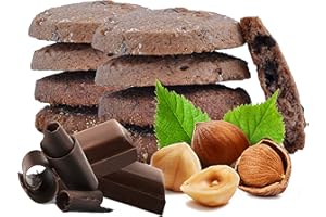 BISCUITS PROTÉINÉS Line@diet | 14x5 biscuits goût CACAO et NOISETTES | 28% PROTEIN | Fit Snack