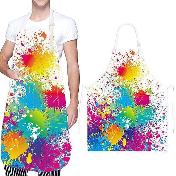 Tablier D'Artiste De Peinture PIUS Avec 2 Poches Imperméables - Idéal Pour Cuisine, Jardinage Et Créatifs