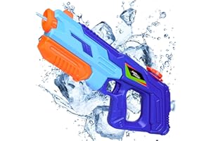 LDUMODUW Wasserpistole Spritzpistolen 900 ml Tank große Wasserspritzpistole, Schießbereich 8-10 Meter Wasser Spielzeug, Wasserpistole für Outdoor Kinder Pool, Garten im Freien für Kinder und Erwachsene, Blau