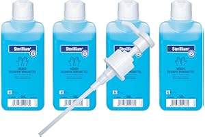 Sterillium Hygiene Hand Disinfectant, 500 ml Bottle, with MediAID Accessories of Your Choice, 4 Bottles MA1123