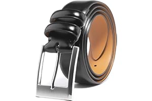 Fabio Valenti Genuine Leather Dress Belts For Men - Mens Belt For Suits, Jeans, Uniform With Single Prong Buckle - Designed in the USA