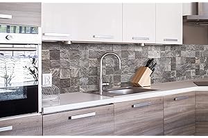 DIMEX LINE Paraschizzi Auto-Adesiva per la Cucina MATTONELLE della Parete 260 x 60 cm | Resistente all’Acqua | QUALITA‘ Premium