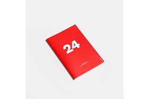 OD OCTÀGONDESIGN 2024 Small Monthly Planner | Tamaño similar A5 | Rojo