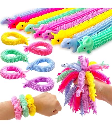 Porte-clés Jouet Fidget Push Pop - 16 Pièces Animaux Mignons, Silicone, Anti-stress, Cadeau Enfant