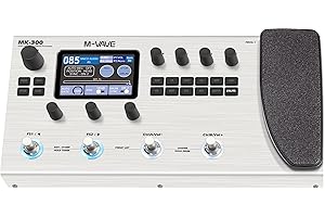M-Vave MK-300 - Multieffektprozessor für Gitarre und Bass, 11 Module, über 320 Effekte, 120 Verstärker, IR-Loader, Looper, Drumcomputer, BT- und USB-Soundkarte
