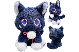 BJPERFMS 9.84in Genshin Impact Plush Spielzeug, Genshin Plush, Genshin Impact Katze Plüsch, Cute Plüschtier Puppe, Hiker Cat Plush, Scaramouche Plush, Plush Cushion for Gastgeschenke für Den Kindergeburtstag
