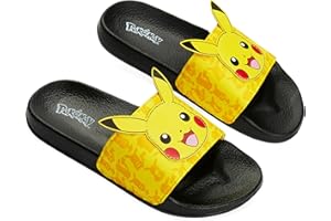 Pokemon Pantoletten Kinder Schlappen, Sandalen für Strand, Schwimmbad - Geschenke für Jungs