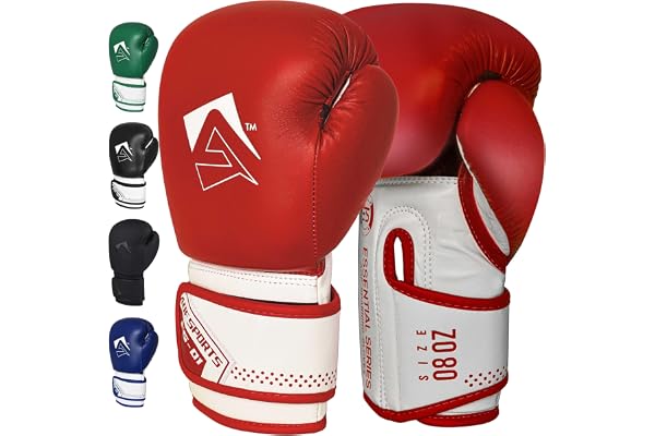AQF Gants de Boxe 8-16 Oz, Sac Frappe MMA Muay Thai Kickboxing Homme Femme | Cuir Rex Premium, Rembourrage EVA, Design Respirant, Stabilité du Poignet, Précision de Frappe Boxing Glove Pour Entraînement