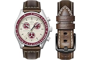 STANCHEV Omega Swatch Moonwatch - Correa de cuero compatible con reloj Omega X Swatch de 20 mm, correa de repuesto de liberación rápida para hombres y mujeres