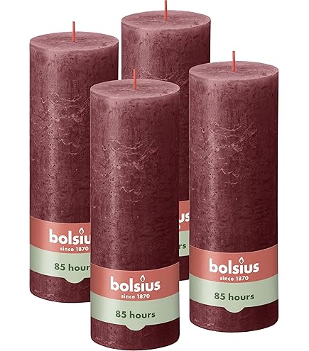 Bolsius leuke kleine stompkaarsen in de kleur Olive Green