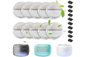 ANYUAN BOY 10 Packs Drinking Fountain Replacement Filters,Compatible with All Nugget Fountains,Activated Charcoal and Ion Exchange Resin for Cat Water Fountain Filters,Pet Water Fountain Filters
