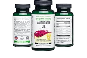 SIBERIAN GREEN Capsules d'huile de graines d'amarante 200 gélules récoltées à l'état sauvage en Sibérie Altaï pressées à froid non raffinées