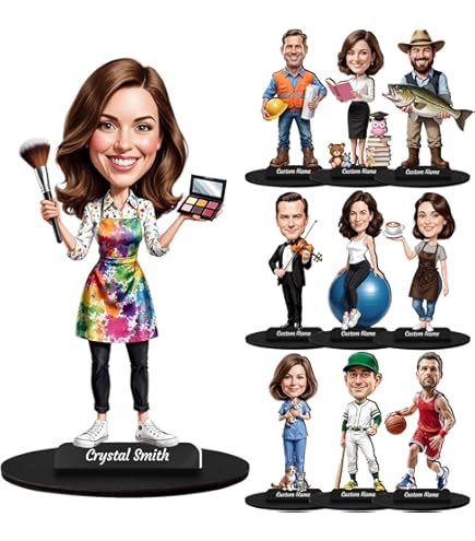 Condlin Figurine De Pilote Photo Personnalisée Ornement Figurine De Capitaine D'Avion Personnalisée Sculpture Plaque De Bureau Panneau Pour Anniversaire Anniversaire De Mariage Décoration De Bureau à