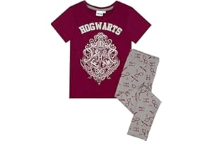 Harry Potter Pizama Dziewczeca Hogwart Brokat Koszulka i Dugie LUB Krotkie Spodnie