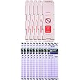 LIVELIFEBETTER® Ladder Tags - 5 Holders & 10 Ladder Inspection Tag Inserts - Fits all ladder types - Robust & Durable - Suitable for Indoor & Outdoor Use