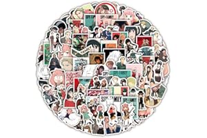 FANCICO SPYxFAMILY Aufkleberpaket 100 Stück | Aufkleber für Erwachsene, Auto, Laptop, Wasserflaschen, Aufkleber für Teenager, Niedliche