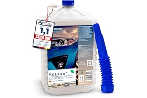 ‎SOLUTIONAR 5 L AdBlue® Harnstofflösung 32,5% für alle Fahrzeuge im praktischen 5 L PET Kanister [1er SET INKL AUFFÜLLHAHN] einfaches Auffüllen effektives umweltschonendes Diesel Additiv