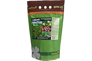 CULTIVERS Sulfato de Magnesio de 5 kg. Abono Universal ecológico 100% Natural. Favorece el Crecimiento de Cultivos, Jardines y Plantas de Interior. Fertilizante de Magnesio Alta solubilidad