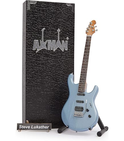 Miniature Guitare Carlos Santana Supernatural – Réplique PRS Rouge Iconique, Ornement Fait Main 25 Cm