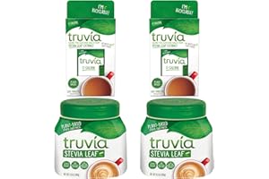 Stevia Sweetener Bundle of 2X Truvia Sweetener Jar 270g and 2X Truvia Sweetener - Tablets 100s | Bundle by Hubsidia