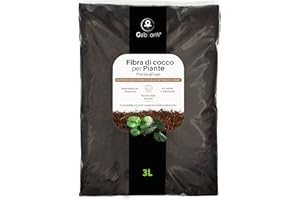 GebEarth®| Fibra di Cocco per Piante 100% Naturale【3L】 | Lavata e Tamponata | Fibra di cocco Universale per Piante in Vaso e Coltivazioni Idroponiche.
