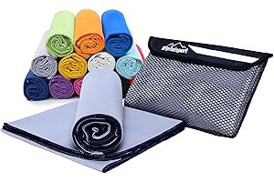 gipfelsport Serviette en Microfibre Gris 1x XS(50x30cm) sans Poche