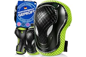 ‎LIEBKERN Liebkern Knieschoner Kinder - Ab 2 Jahre - Sicherheitsgeprüft und Komfortabel - Robuste Inliner Schoner - Protektoren Set Kinder - Knie und Ellenbogenschützer Kinder
