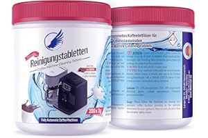 MEHRZAD Tabletki czyszczące do automatycznych ekspresów do kawy, 200 sztuk po 2 g, do Siemens EQ-Series, Bosch, Jura, Philips, Krups, Miele, Melitta, „Made in Germany”