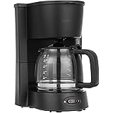Amazon Brand - Solimo 650 Watt Drip Coffee Maker with Borosilicate Carafe