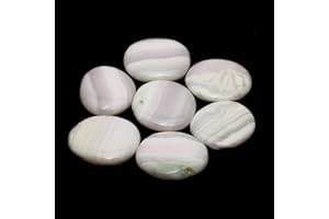 CrystalAge - Pietra piatta in calcite di mangano, grado extra, 25-30 mm