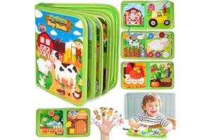 EICHHOO Busy Board Spielzeug ab 1 2 3 Jahre Junge: Geschenk Junge Mädchen 1-2-3-4 Jahre Montessori Kinderspielzeug ab 1-3 Baby Bauernhof Busy Book ab 1+ Geburtstagsgeschenk für Mädchen Jungen Motorikspielzeug