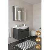 Teta Home Kahire 65 cm MDF Banyo Dolabı Seti Antrasit