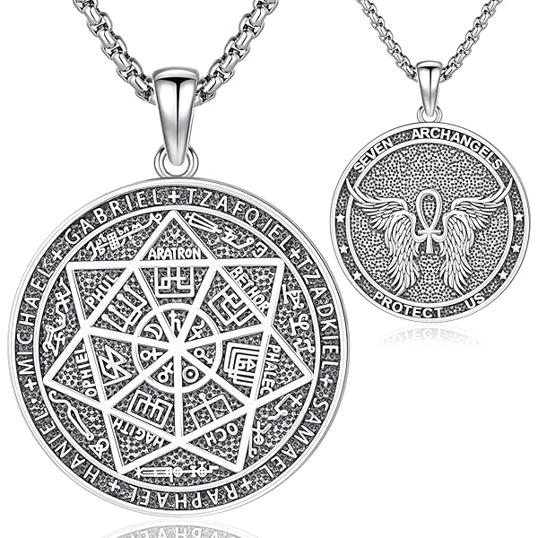 Croix De Vie Pendentif | Modèle 40mm Acier Argent Diamants