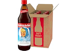 ‎ROTBÄCKCHEN ROTBÄCKCHEN Das Original 6er Pack (6 x 700 ml). Saft aus 99 % Mehrfruchtsaft, 1 % Honig und Eisen