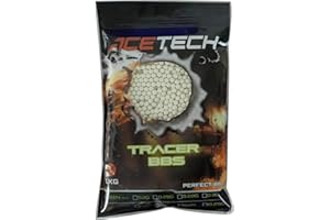 ACETECH Airsoft Gun Glow in Dark Tracer BBS Red/Green (Green 0.25g 1kg)