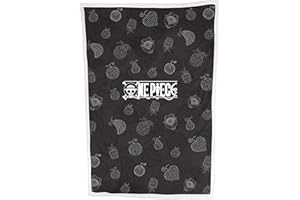 Hômadict PLAID SHERPA 100X150 CM ONE PIECE DEMON FRUITS BLACK