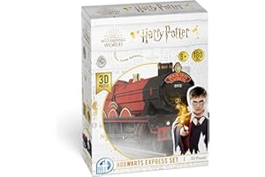 4D Build - PUZZLE 3D HARRY POTTER HOGWARTS EXPRESS - Rompecabezas 3D Juego Construcción - 180 Piezas sin Pegamento - Puzzles para Adultos y Niños - 6068483 - Juguetes Niños 8 Años +