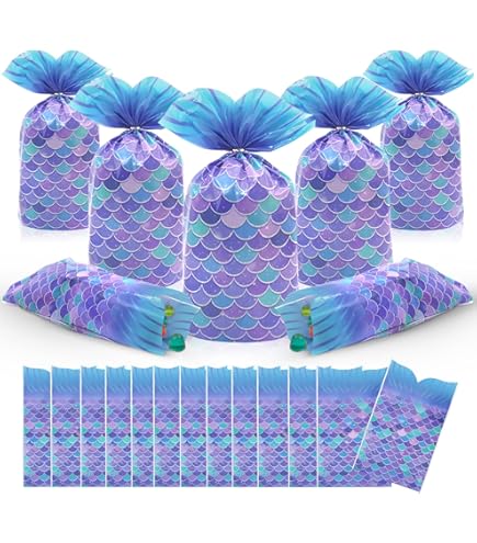 40 Inviti Compleanno Sirena Per Bambine - Doppia Faccia Viola - Foto 8