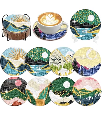 Des Dessous De Verre En Liège Colorés à Faire Soi Même