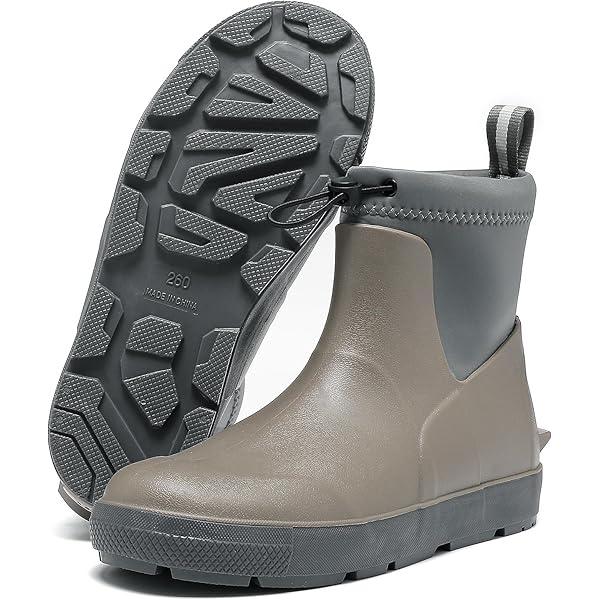 SmoothPace Regenlaarzen voor dames, waterdicht, antislip, licht, comfortabel, regenbestendig, modieus, tuinlaarzen, 36-41 EU, Bruin, 37 EU