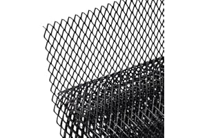 AggAuto griglia universale diamantata da corsa, maglia espansa 100x33cm, griglia in lega di alluminio per auto, griglia per radiatore automobilistico, dimensione foro 8x16mm