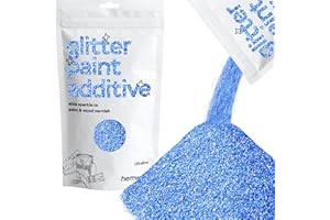 ‎HEMWAY Hemway | Lackadditiv für die Emulsion auf Wasserbasis Farben Glitter 100g (Azure)