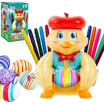 Machine à Peindre Les œufs De Pâques - Kit DIY Avec Autocollants Et Marqueurs - Activité Enfant