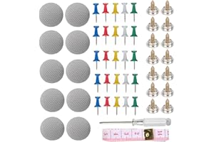 JOYSKY 75 Stück Auto Dachhimmel Reparatur Set Auto Himmel Reparieren Autohimmel Reparatur Set mit Stecknadeln, Schraubendreher, Maßband für die Meisten Autos